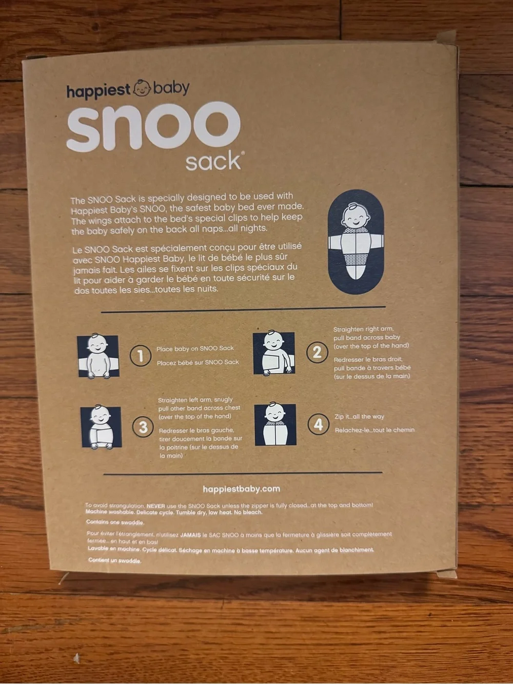 happiest baby Snoo Sack Sleep Sack - Cream (L/G)